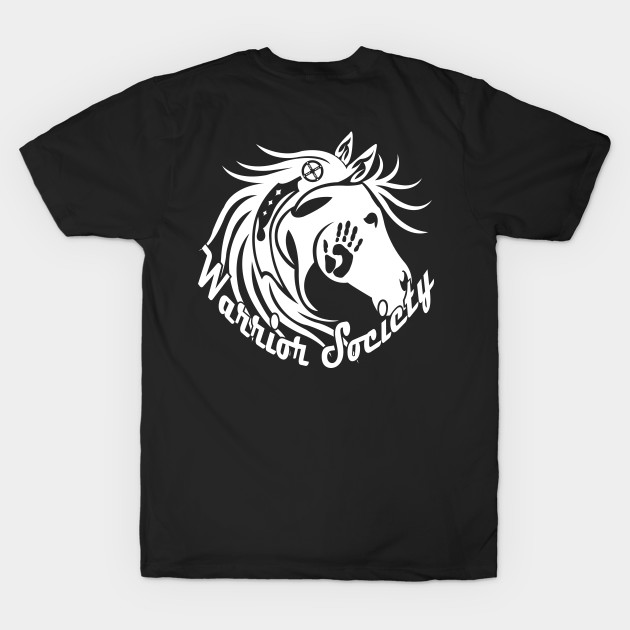 Warrior Society (Horse White) by melvinwareagle